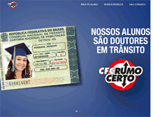 Tablet Screenshot of cfcrumocerto.com.br